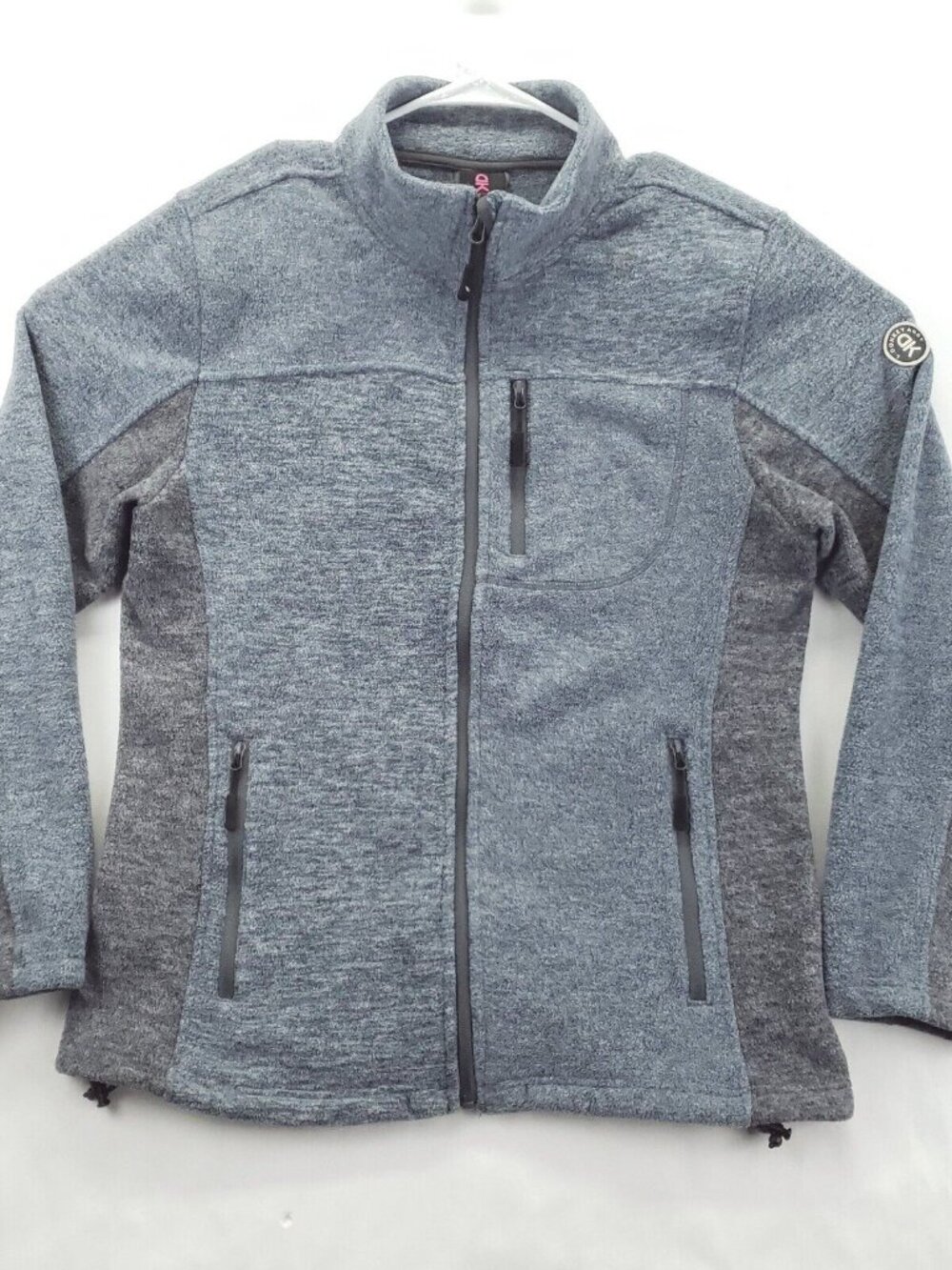 Little Donkey Andy Fleece Jacket Men XL Blue Gray Long Sleeve Mock Neck Full Zip